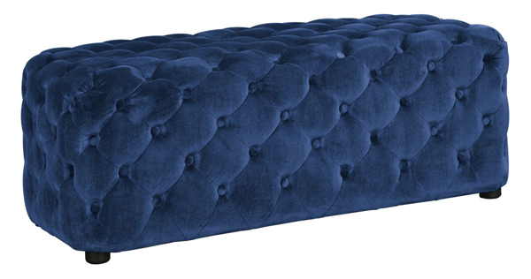 Picture of Lister Blue Accent Ottoman