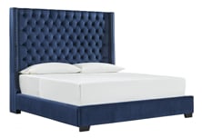 Picture of Coralayne Blue Upholstered Bed