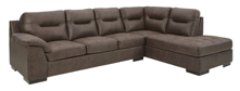 Picture of Maderla Walnut 2-Piece Right Arm Facing Sectional