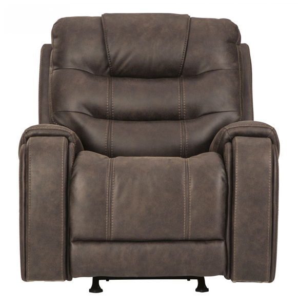 Yacolt Walnut Power Recliner - Recliners | Furniture Deals Online