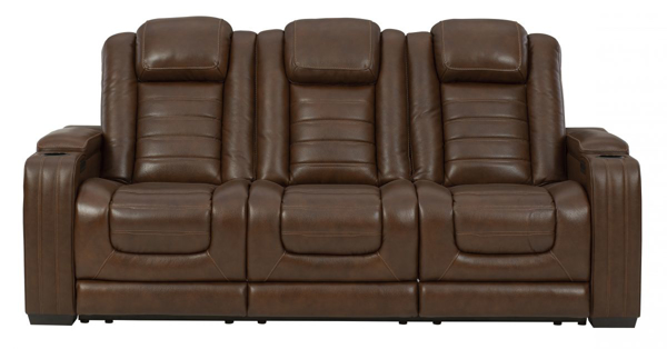 Picture of Backtrack Leather Power Reclining Sofa with Heat & Massage