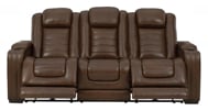 Picture of Backtrack Leather Power Reclining Sofa with Heat & Massage