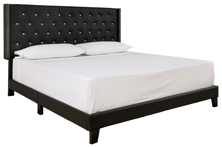 Picture of Vintasso Black Upholstered Bed