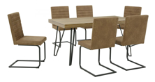 Picture of Strumford Brown 7-Piece Dining Room Set