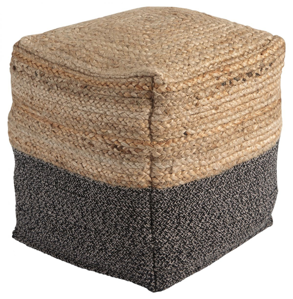 Picture of Sweed Valley Natural/Black Pouf
