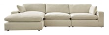 Picture of Elyza Linen 3-Piece Left Arm Facing Sectional