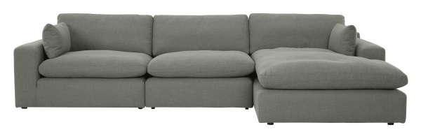 Picture of Elyza Smoke 3-Piece Right Arm Facing Sectional