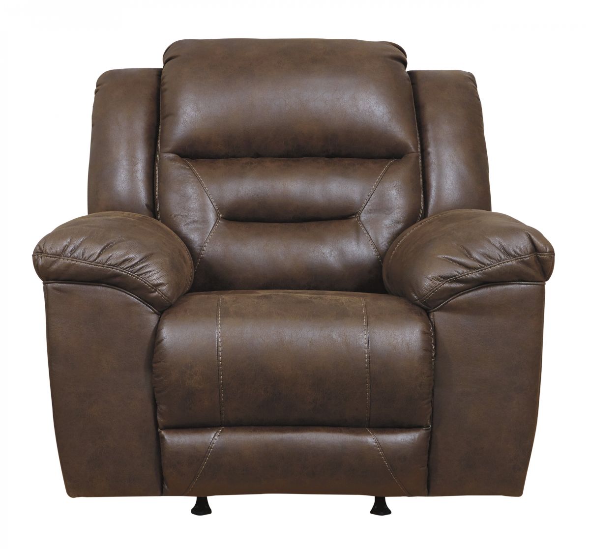 Stoneland Chocolate Rocker Recliner - Recliners | Furniture Deals Online