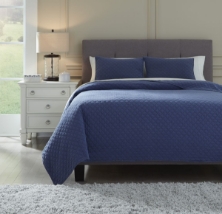 Picture of Ryter Navy Coverlet Set
