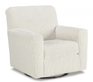 Picture of Herstow Ivory Swivel Glider Accent Chair