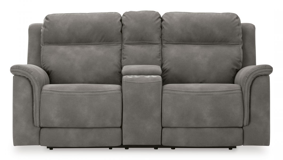 Belvedere Slate Power Reclining Loveseat