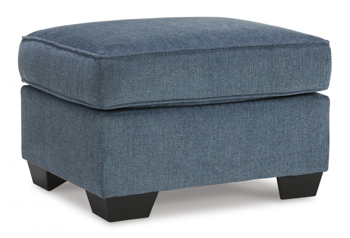 Cashton Blue Ottoman