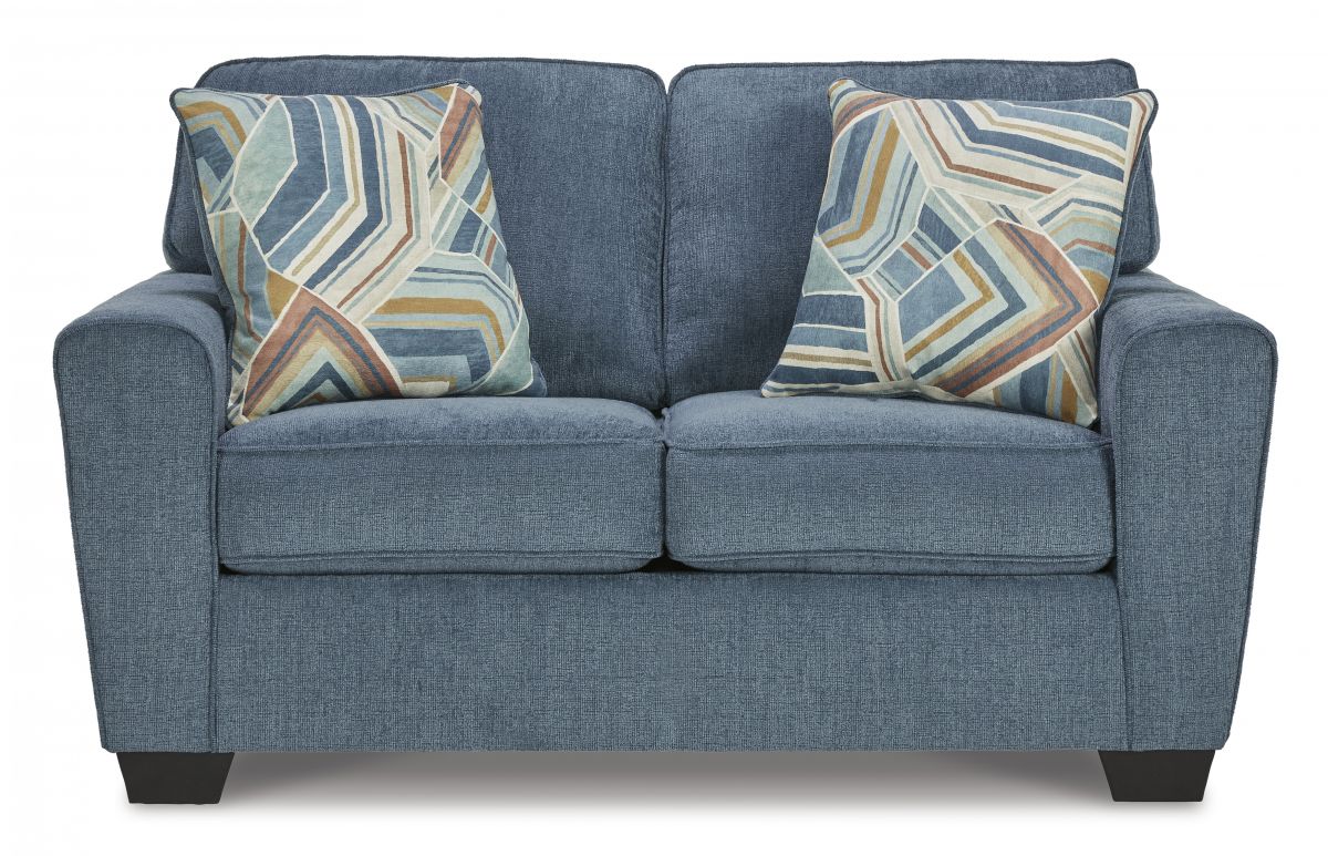 Cashton Blue Loveseat