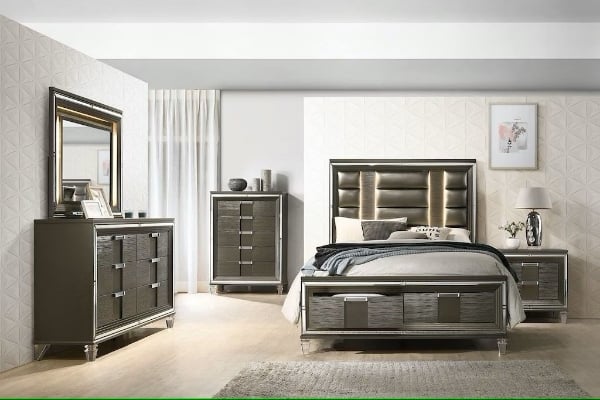 Picture of Twenty Nine Grey 6-Piece Storage Bedroom Set