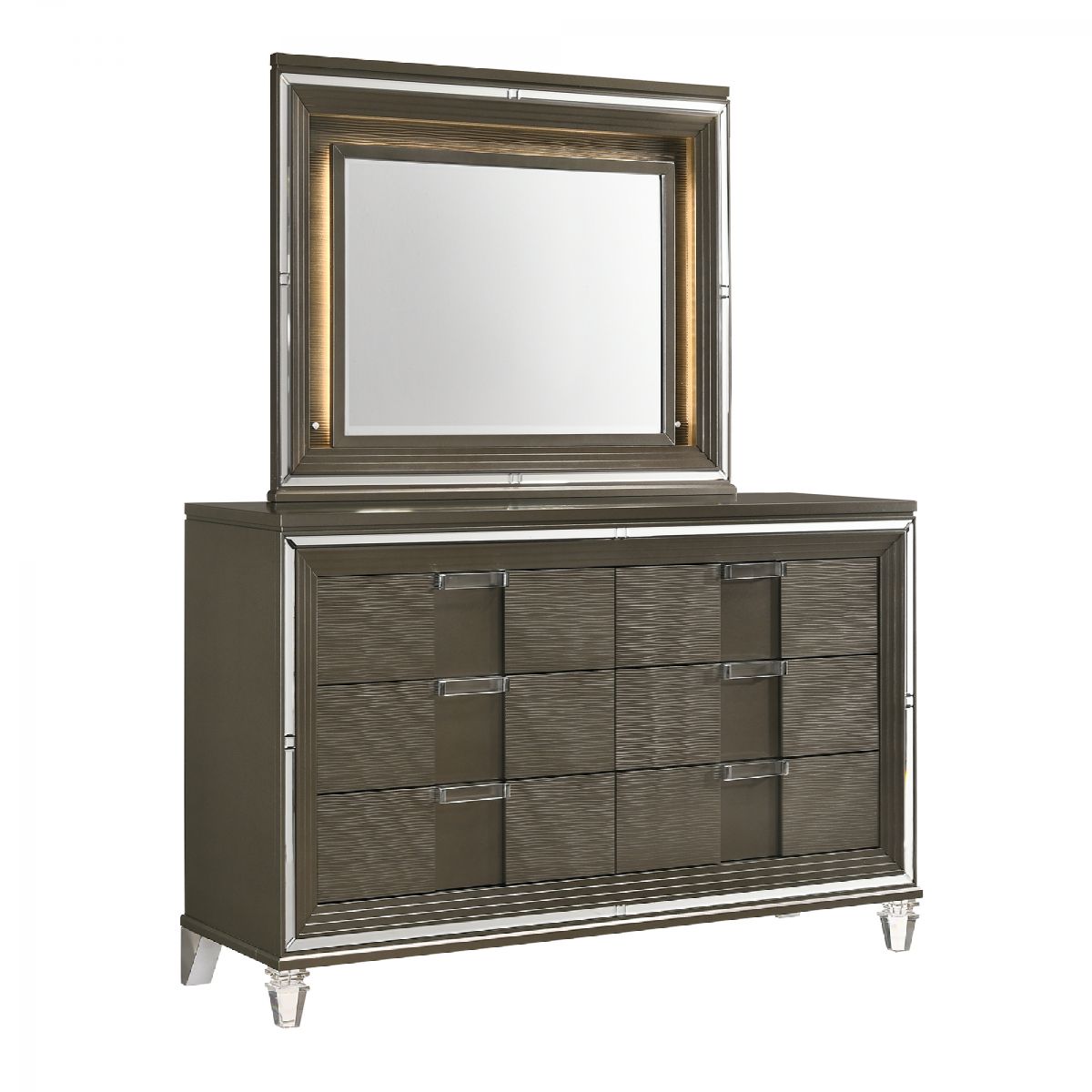 Twenty Nine Grey Dresser & Mirror