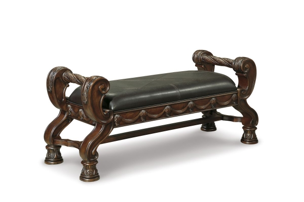Picture of North Shore Leather Upholstered Bench