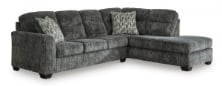 Picture of Lonoke Gunmetal 2-Piece Right Arm Facing Sectional