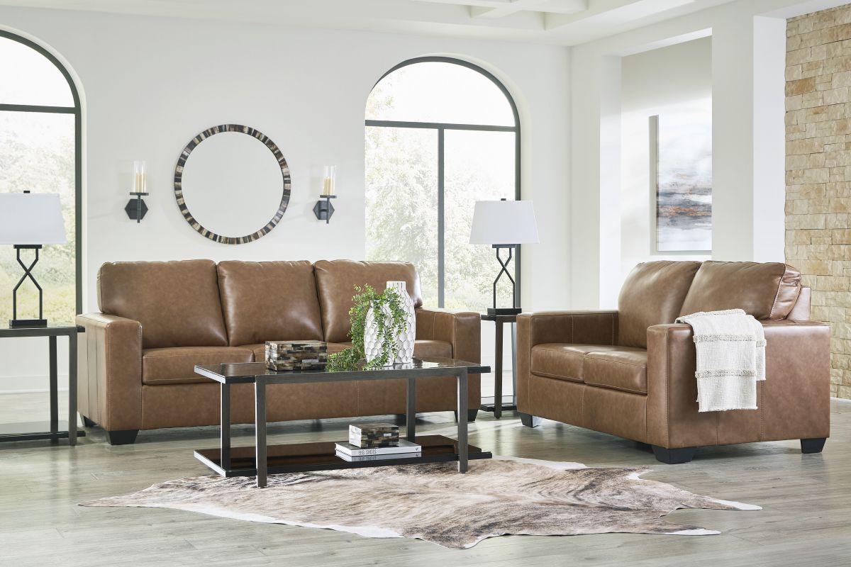 Bolsena 2-Piece Leather Living Room Set