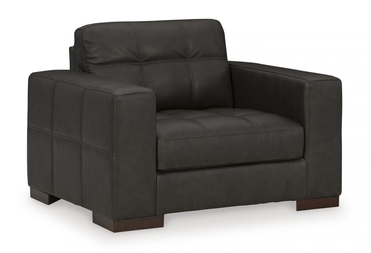 Luigi Leather Chair & 1/2