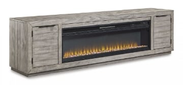 Picture of Naydell 92" TV Stand With Fireplace
