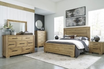 Picture of Galliden 6-Piece King Panel Bedroom Set
