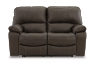 Picture of Leesworth Brown Leather Power Reclining Loveseat