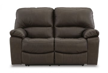 Picture of Leesworth Brown Leather Power Reclining Loveseat