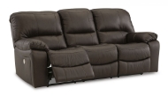 Picture of Leesworth Brown Leather Power Reclining Sofa