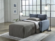 Picture of Rannis Navy Twin Sofa Sleeper