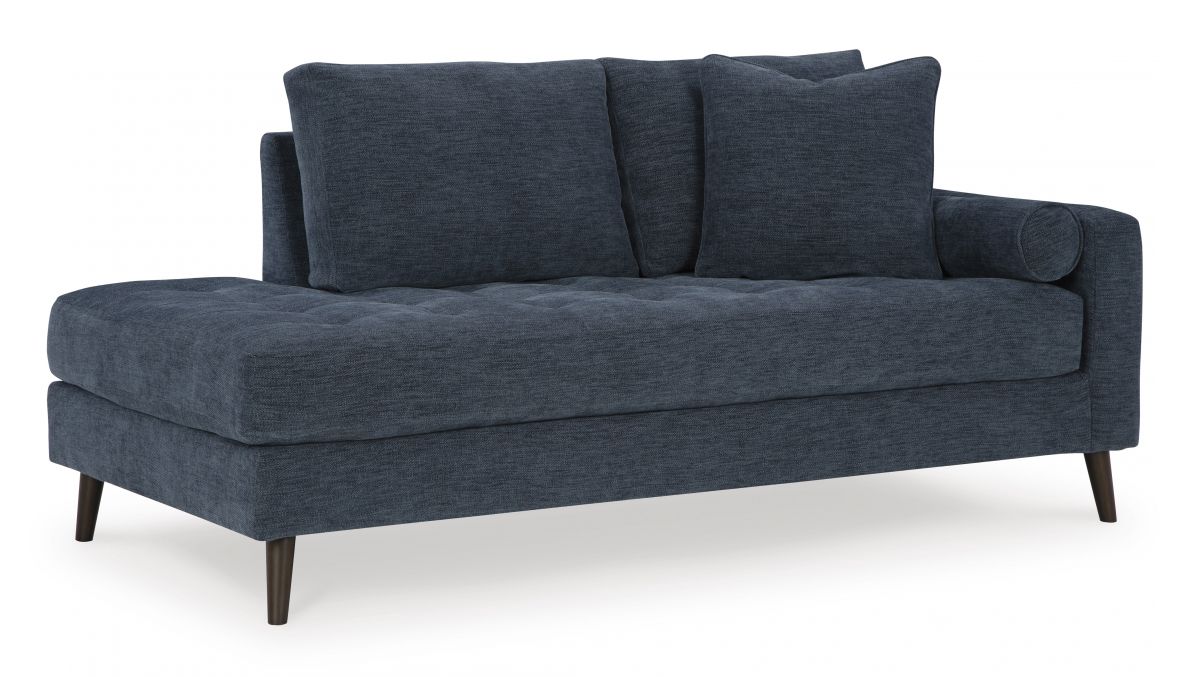 Bixler Navy Right Arm Facing Chaise