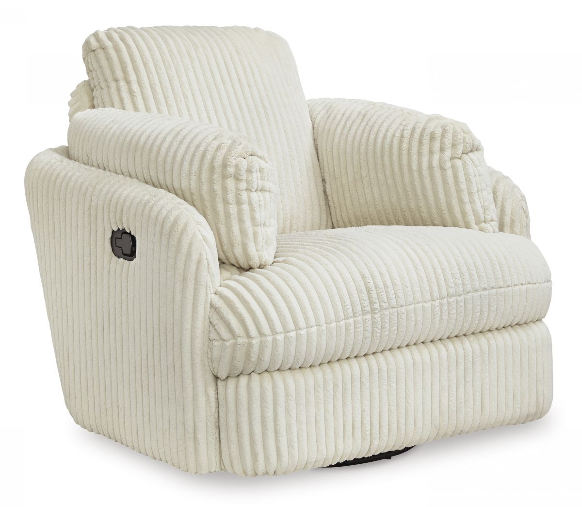 Tie-Breaker Ivory Swivel Glider Recliner