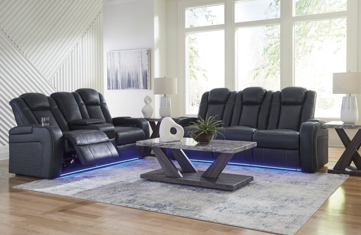 Fyne-Dyme Sapphire 2-Piece Power Reclining Living Room Set
