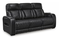 Picture of Boyington Black Leather Power Sofa