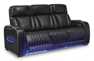 Picture of Boyington Black Leather Power Sofa