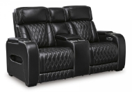 Picture of Boyington Black Leather Power Loveseat