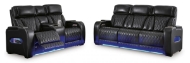 Picture of Boyington Black 2-Piece Leather Power Reclining Living Room Set