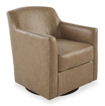Picture of Bradney Leather Swivel Accent Chair