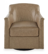 Picture of Bradney Leather Swivel Accent Chair