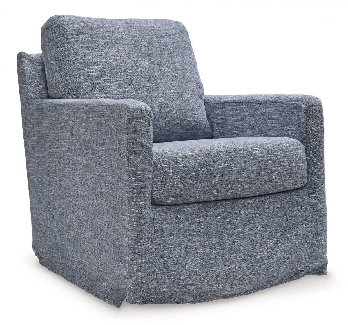 Nenana Denim Swivel Glider Accent Chair