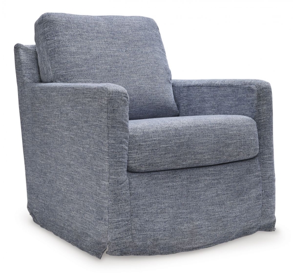 Picture of Nenana Denim Swivel Glider Accent Chair