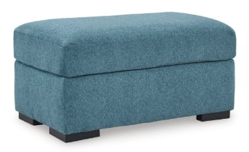 Picture of Keerwick Teal Ottoman