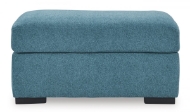 Picture of Keerwick Teal Ottoman