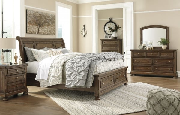 Picture of Flynnter 6-Piece Sleigh Bedroom Set