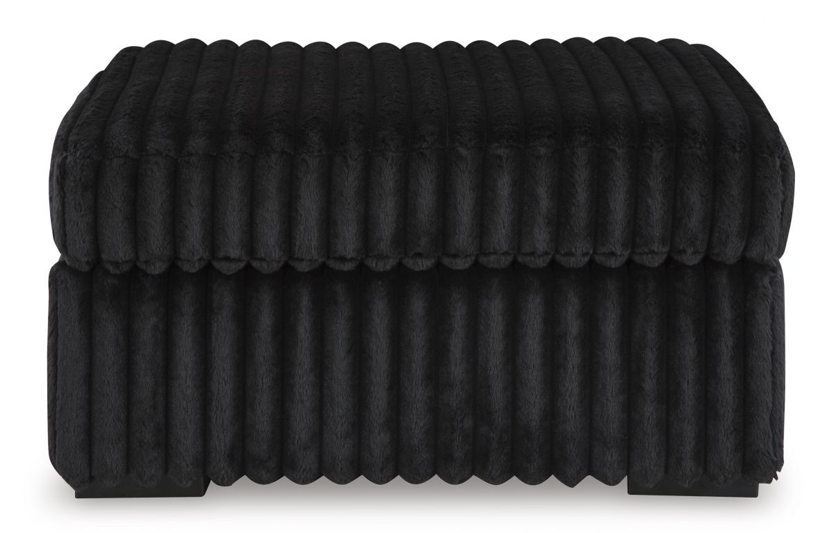 Midnight Onyx Oversized Accent Ottoman