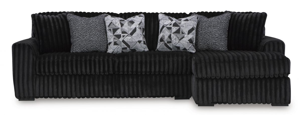Midnight Onyx 2-Piece Right Arm Facing Sectional