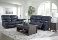 Picture of Leesworth Ocean Leather 2-Piece Living Room Set