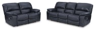 Picture of Leesworth Ocean Leather 2-Piece Living Room Set