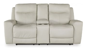 Picture of Mindanao Leather Power Reclining Loveseat