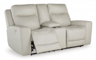 Picture of Mindanao Leather Power Reclining Loveseat