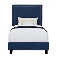 Picture of Erica Blue Twin Upholstered Bed